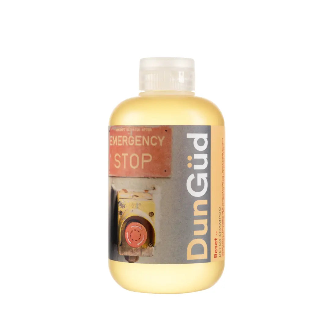 DunGud Reset Detox Shampoo 250ml, a clarifying shampoo for lifting build-up and scalp odour between washes