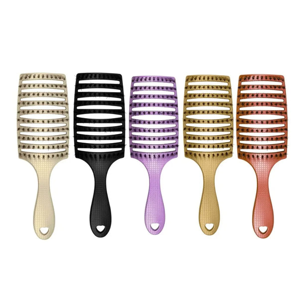 HHB Happy Detangler Paddle Brush - All Colours (5 Pack)