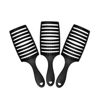 HHB Happy Detangler Paddle Brush - Black (3 Pack)