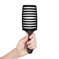 HHB Happy Detangler Paddle Brush - Black (3 Pack)