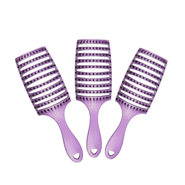 HHB Happy Detangler Paddle Brush - Lavender (3 Pack)