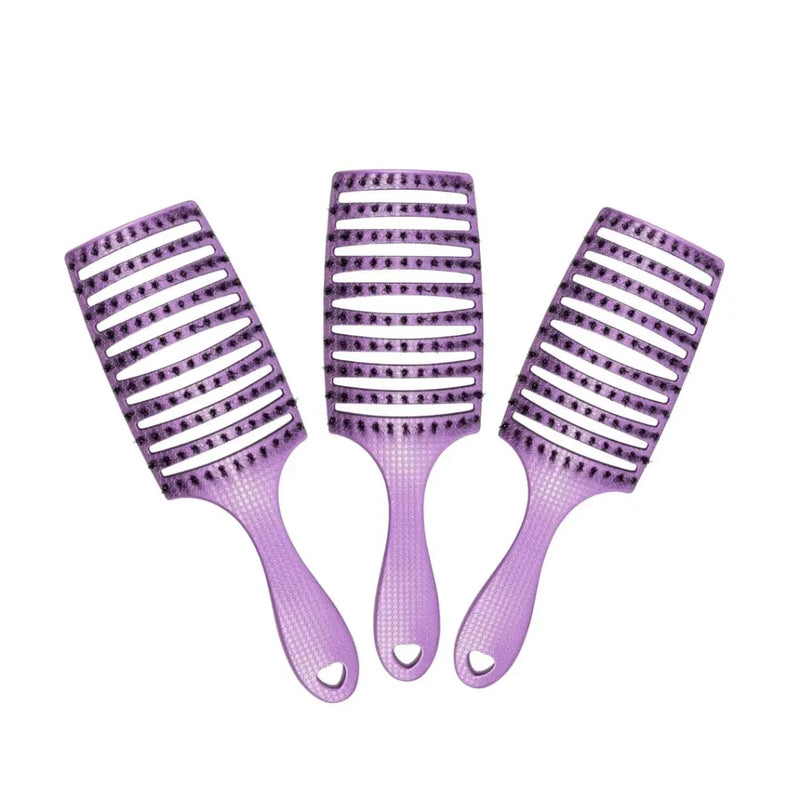 HHB Happy Detangler Paddle Brush - Lavender (3 Pack)