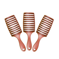HHB Happy Detangler Paddle Brush - Orange (3 Pack)