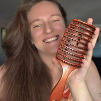 HHB Happy Detangler Paddle Brush - Orange (3 Pack)