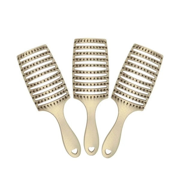 HHB Happy Detangler Paddle Brush - Sand (3 Pack)