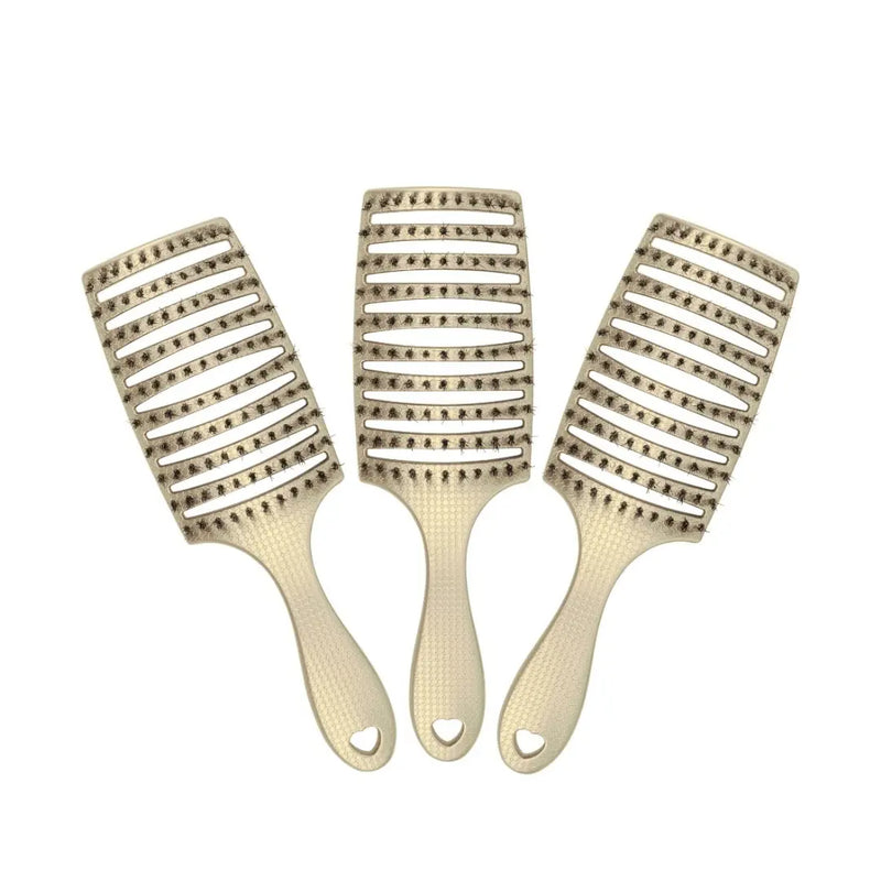 HHB Happy Detangler Paddle Brush - Sand (3 Pack)