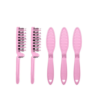 HHB Pocket Happy Hair Brush - Pink (5 Pack)