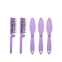 HHB Pocket Happy Hair Brush - Purple (5 Pack)